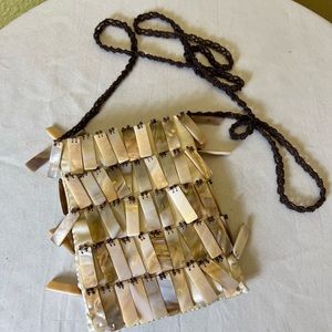 MAD by DESIGN💥VINTAGE💥 "Mother of Pearl"  Spun Silk Crossbody Bag
